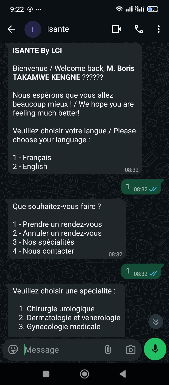 Application santé LCI — capture 4
